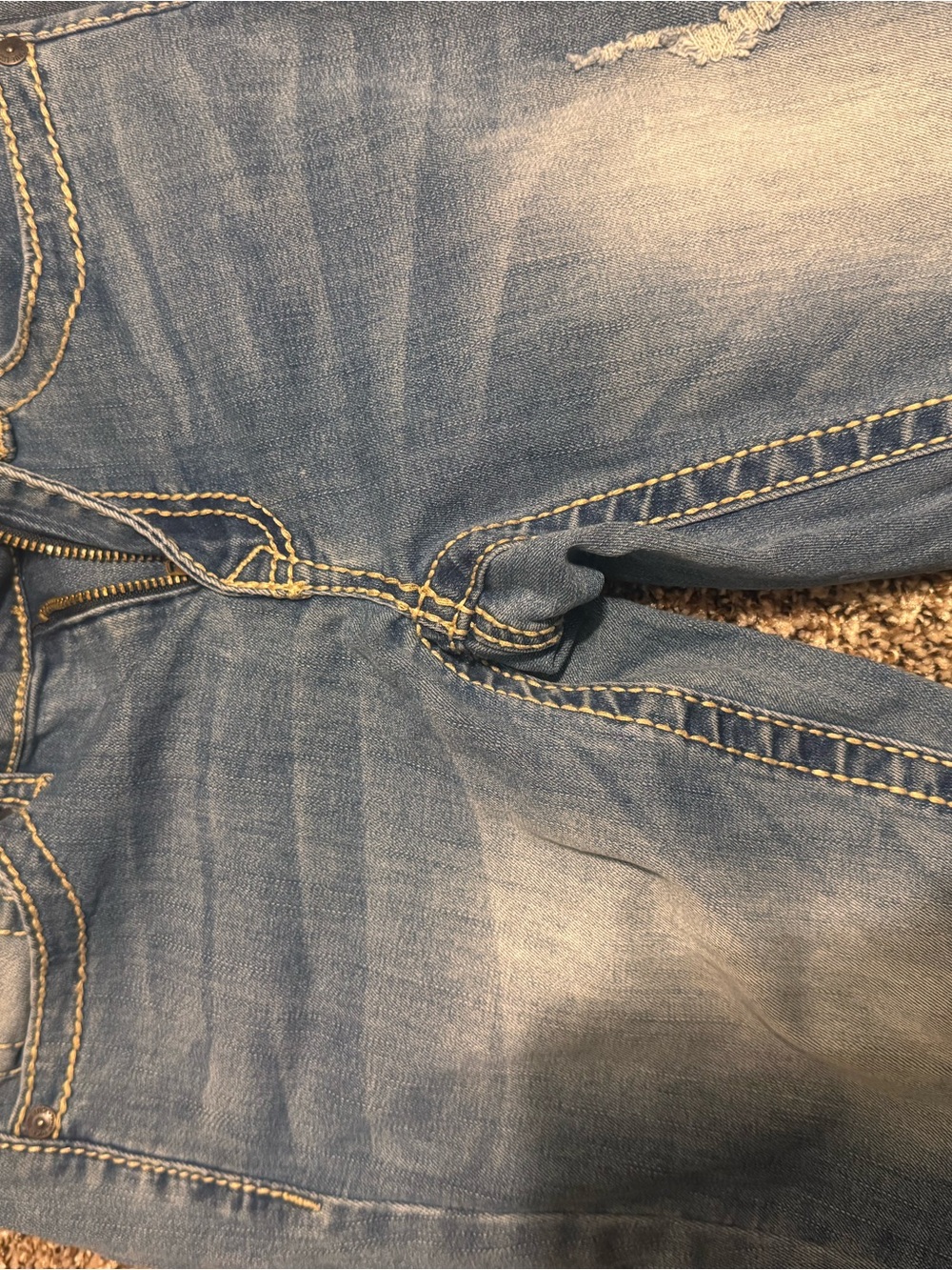 Women's Skinny Jeans in Light Blue Denim - Stretch Slim Fit